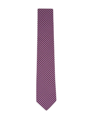 Ferragamo patterned tie - Purple