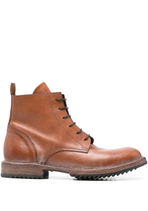 Moma lace-up leather boots - Brown