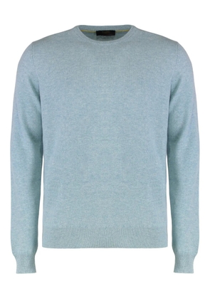 Moorer long-sleeve crew-neck sweater - Blue
