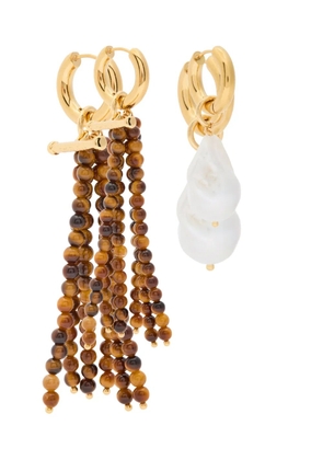 Timeless Pearly beaded drop earring - Gold