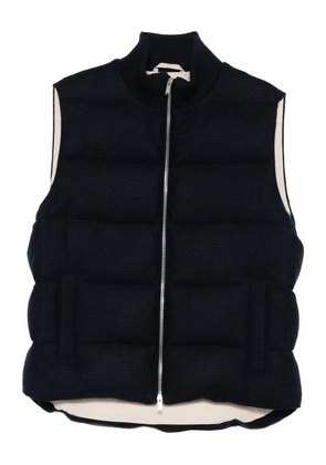 Lardini zip-up padded gilet - Black