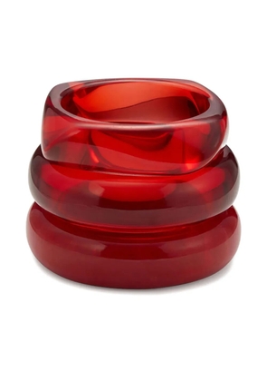 Luv Aj Formentera Bangle bracelets (set of three) - Red