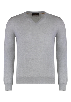 Moorer Cantoni V-neck sweater - Grey