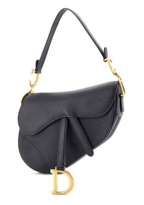 Christian Dior Pre-Owned Saddle Handbag Leather Medium shoulder bag - Black