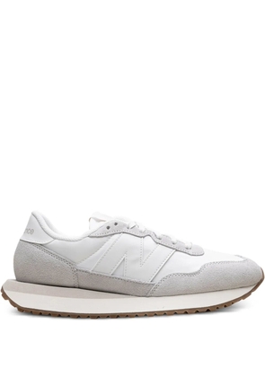 New Balance 237 suede panelled sneakers - White