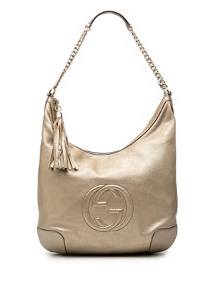 Gucci Pre-Owned 2000-2015 Metallic Leather Soho shoulder bag - Gold