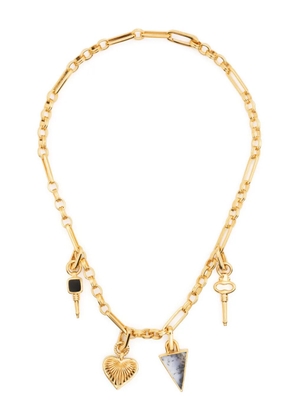 Missoma gold charm chained necklace
