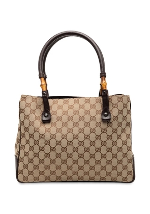 Gucci Pre-Owned 2000-2015 GG Canvas Bamboo tote bag - Brown