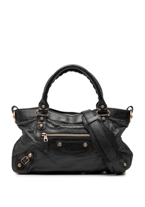 Balenciaga Pre-Owned 2005-2025 Lambskin Motocross Giant 12 First satchel - Black