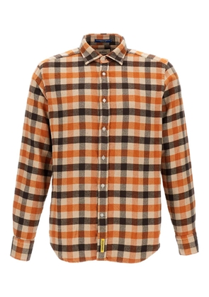 B.D. Baggies Brad plaid-pattern long-sleeve shirt - Orange