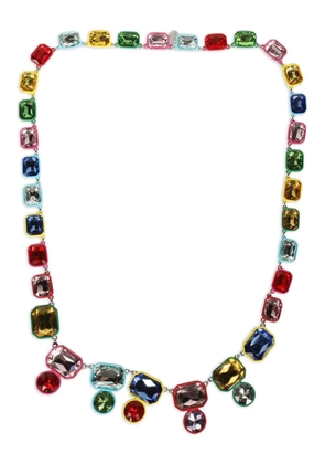 Weekend Max Mara gemstone rectangle necklace - Silver