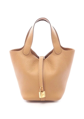 Hermès Pre-Owned 2022 Clemence Picotin Lock 18 handbag - Brown