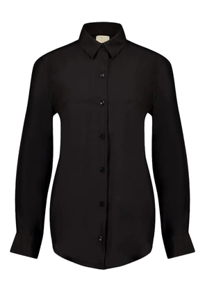 PAULA long-sleeve button-fastening shirt - Black