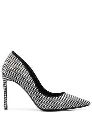 GINISSIMA 85mm houndstooth pumps - Black