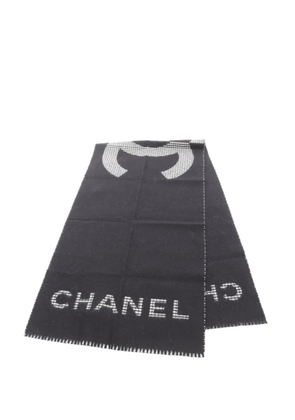 CHANEL Pre-Owned 2000-2025 CC Logo Cashmere Scarf scarves - Black