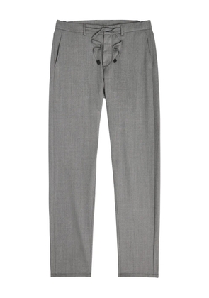 Canali drawstring tapered trousers - Grey