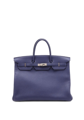 Hermès Pre-Owned 2018 Togo Birkin Retourne 40 handbag - Blue