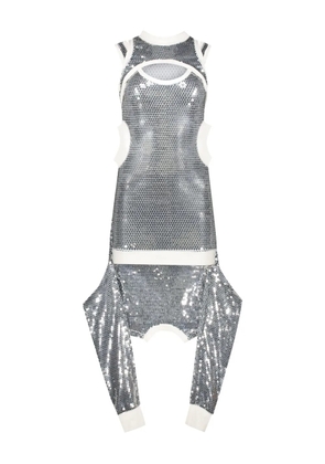 Jeremy Scott sequin-embellished dress - Grey
