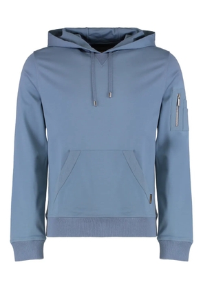 Moorer Bevis-JTC front-pocket hoodie - Blue