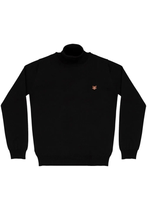 PELO FOUNDATION Mongrel patch roll neck jumper - Black