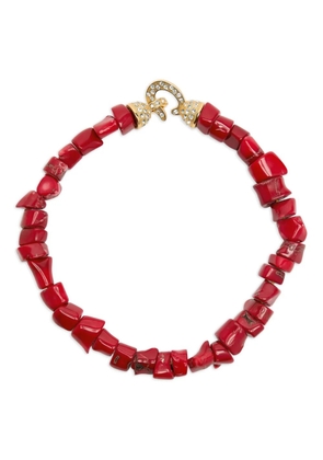 Timeless Pearly beaded necklace - Red