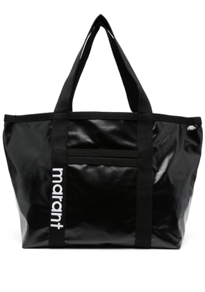 ISABEL MARANT Darwen logo-embroidered tote bag - Black