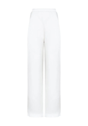 Gloria Coelho pleated wide-leg trousers - White