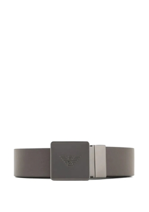 Emporio Armani logo-buckle belt - Grey
