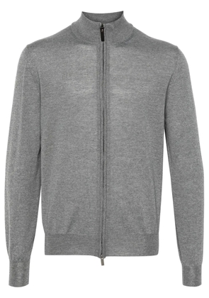 Canali merino wool cardigan - Grey