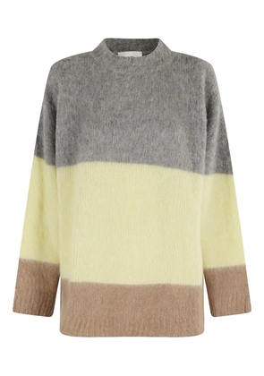SOLOTRE colourblock sweater - Grey