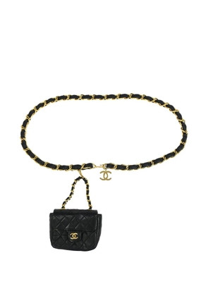 CHANEL Pre-Owned micro Classic Flap quilted mini bag - Black