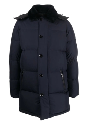 Brioni padded down coat - Blue
