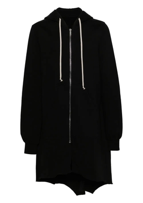 Rick Owens DRKSHDW asymmetric cotton zipped hoodie - Black