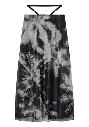 Palm Angels Blueprint midi skirt - Black