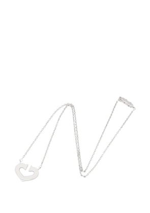 Cartier 2010-2020 18K White Gold C de Cartier Heart Pendant necklace - Silver
