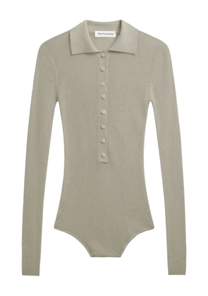 The Frankie Shop Solana polo-collar bodysuit - Neutrals