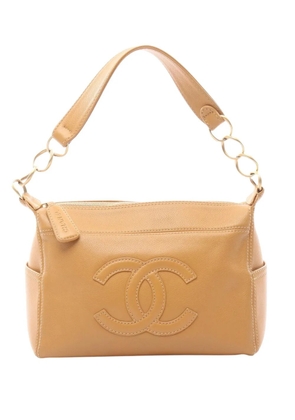 CHANEL Pre-Owned 2003-2004 CC Caviar shoulder bag - Brown