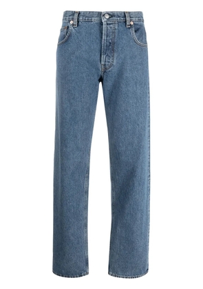 Sporty & Rich logo-patch straight-leg jeans - Blue