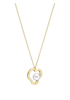 TASAKI 18K yellow gold Collection Line Chants signature Akoya pearl necklace