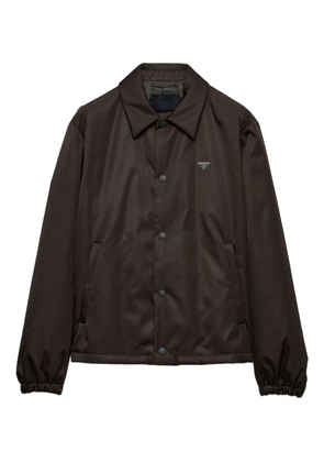 Prada triangle-logo jacket - Green