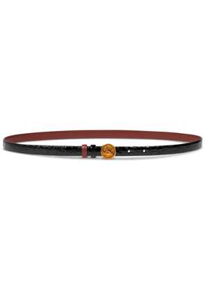 ETRO Pegaso-plaque reversible belt - Black