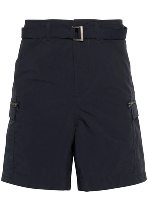sacai taffeta cargo shorts - Blue