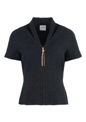 St. John ribbed short-sleeve top - Black