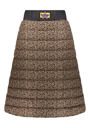 Herno padded printed skirt - Brown