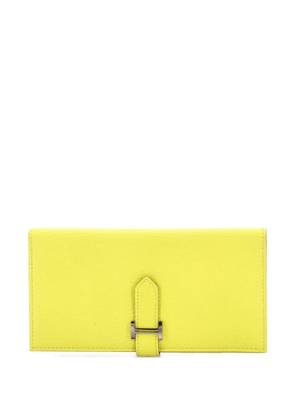 Hermès Pre-Owned Bearn Wallet Chevre Mysore Long small wallets - Yellow