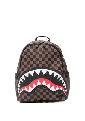 Sprayground chec-pattern backpack - Brown