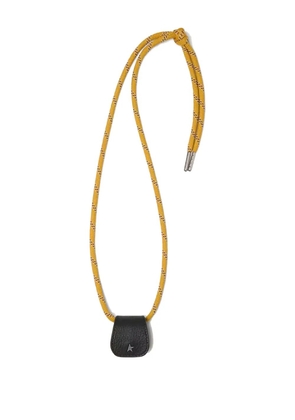 Golden Goose Star leather sunframes holder - Yellow