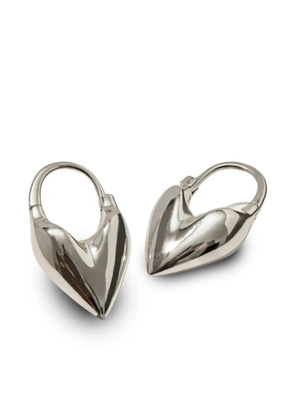 Otiumberg heart-motif hoop earrings - Silver