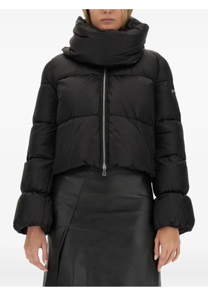 Add funnel-neck puffer jacket - Black