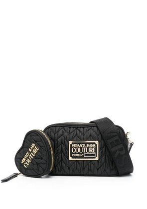 Versace Jeans Couture logo plaque cross body bag - Black